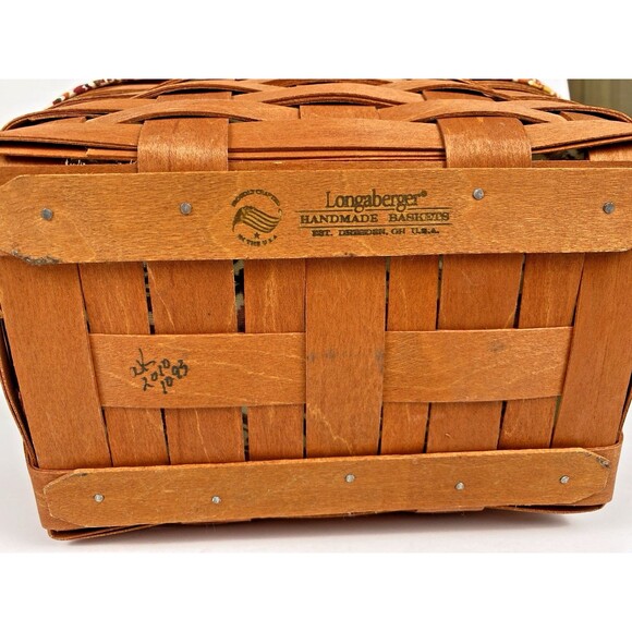 Longaberger Bundle: Halloween Trick or Treat Bag Spring Spice Basket & BB Tie On - Picture 3 of 16